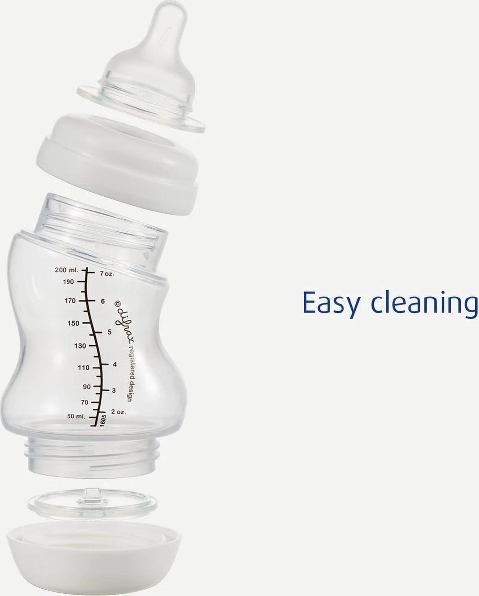 Difrax Papfles XL 310 Ml Wide - Anti-Colic - Wit/Transparant - 1 Stuk 9 Difrax Papfles XL 310 Ml Wide - Anti-Colic - Wit/Transparant - 1 Stuk - Afbeelding 9