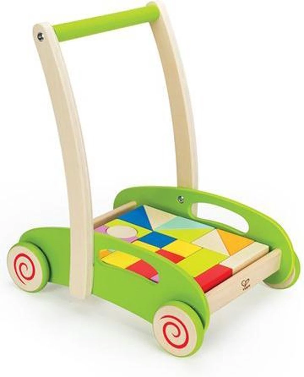 Hape Loopwagen Blokkenkar - Speelgoed 1 Jaar 8 Hape Loopwagen Blokkenkar - Speelgoed 1 Jaar - Afbeelding 8