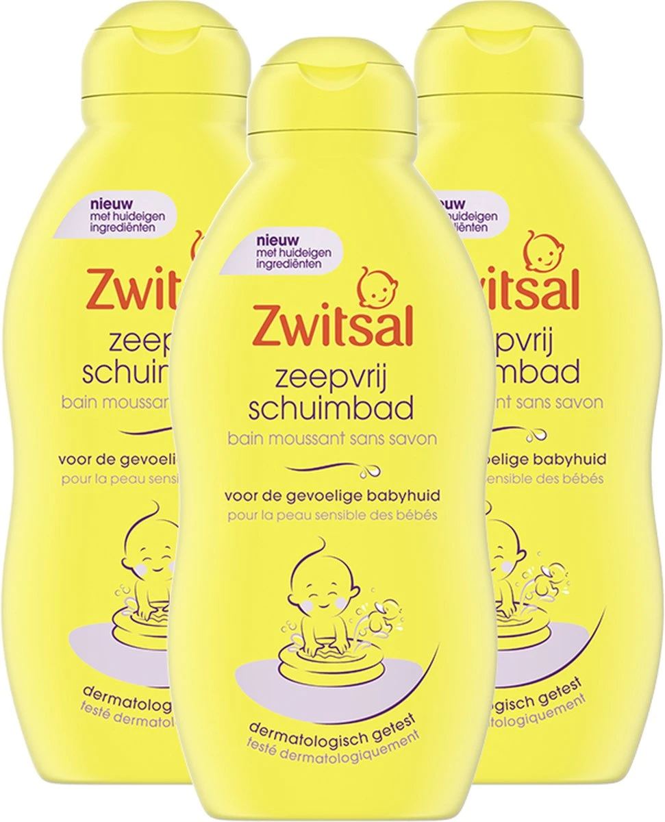 Zwitsal - Zeepvrij Schuimbad - 3 X 200 Ml 1 Zwitsal - Zeepvrij Schuimbad - 3 X 200 Ml