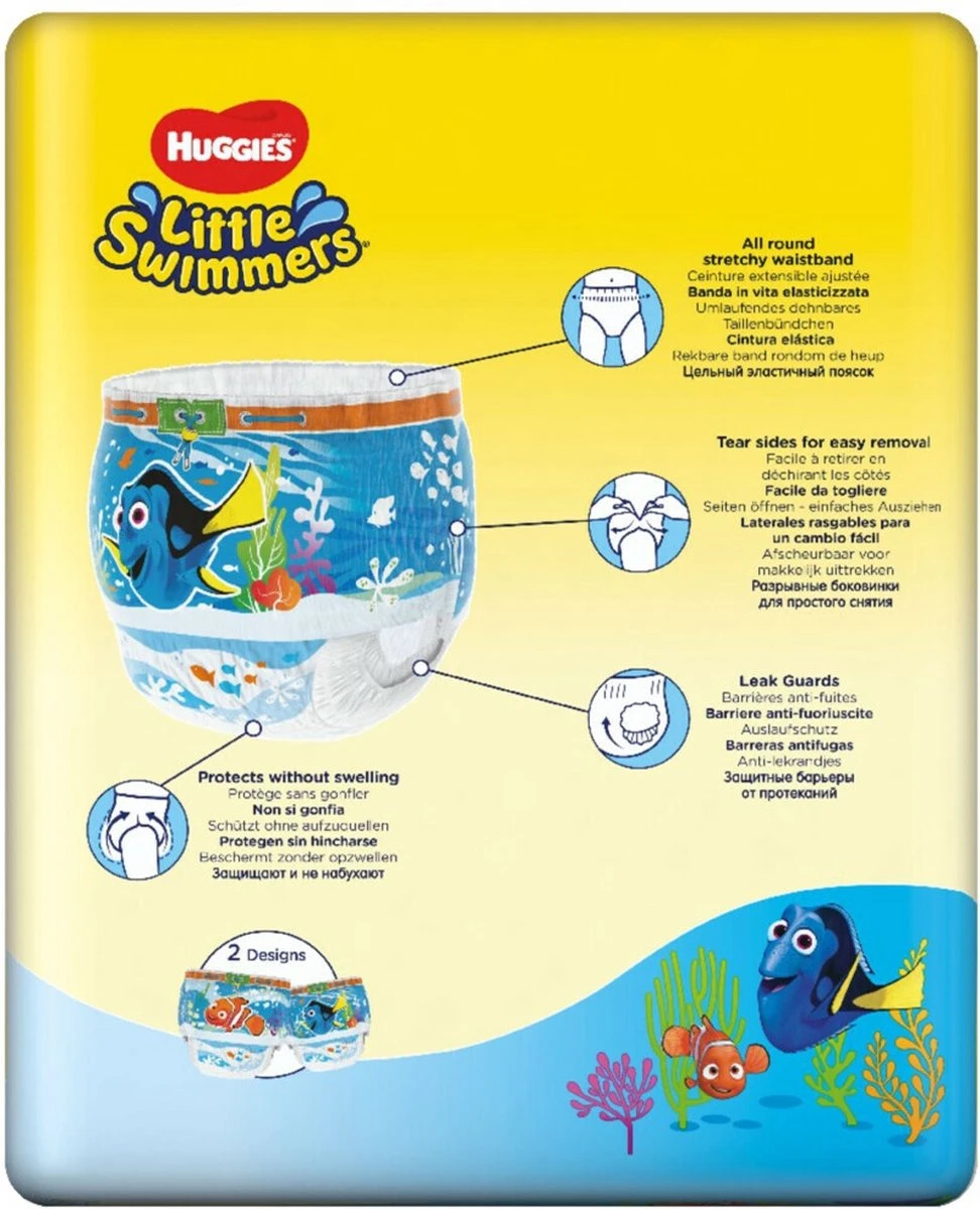 Huggies Little Swimmers - Zwemluiers - Maat 5/6 - (12 Tot 18 Kg) - Voordeelverpakking - 33 Stuks 3 Huggies Little Swimmers - Zwemluiers - Maat 5/6 - (12 Tot 18 Kg) - Voordeelverpakking - 33 Stuks - Afbeelding 3
