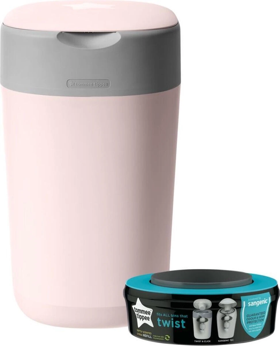 Tommee Tippee Twist & Click Tub Pink 11 Tommee Tippee Twist & Click Tub Pink - Afbeelding 11