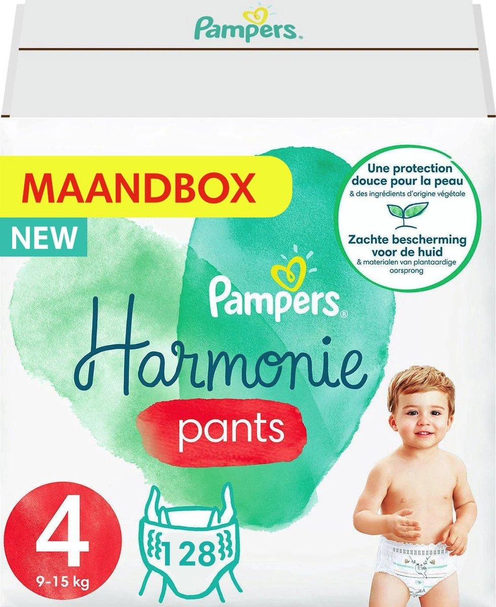 Pampers® Pampers Harmonie Pants Maat 4 (9kg-15kg) - Mega Pack 2 X 64 Luierbroekjes 10 Pampers® Pampers Harmonie Pants Maat 4 (9kg-15kg) - Mega Pack 2 X 64 Luierbroekjes - Afbeelding 10