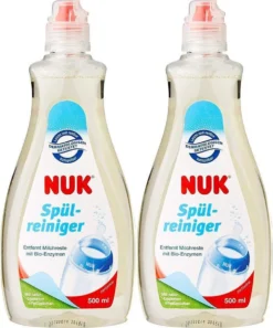 Nuk Afwasmiddel Voor Babyflessen & Spenen -Natuurlijke Ingrediënten- Voordeelset 2 Stuks A 500 Ml!!